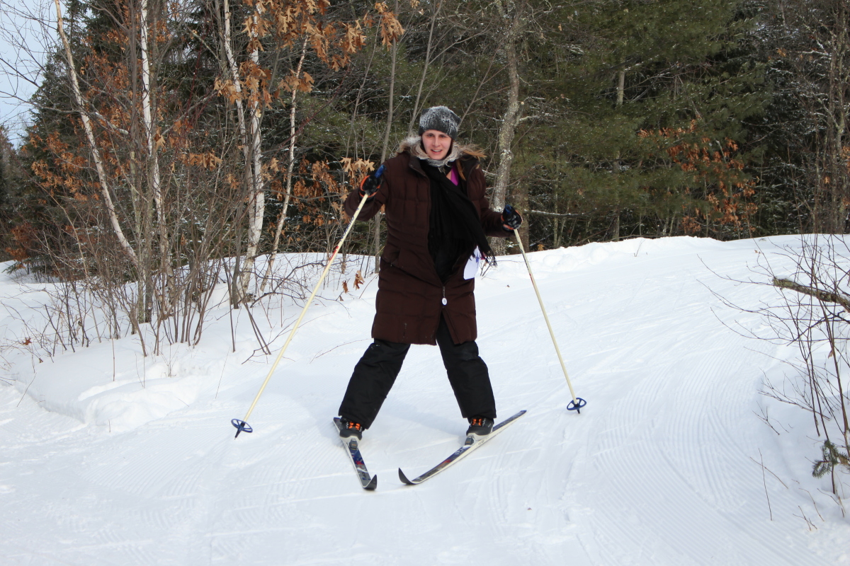 Solo skier