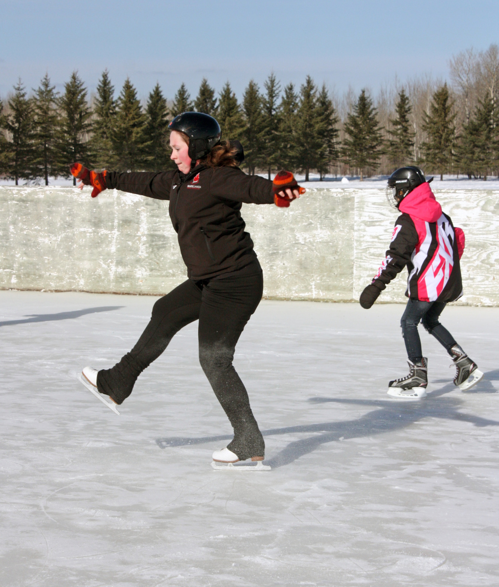 Spinning skater