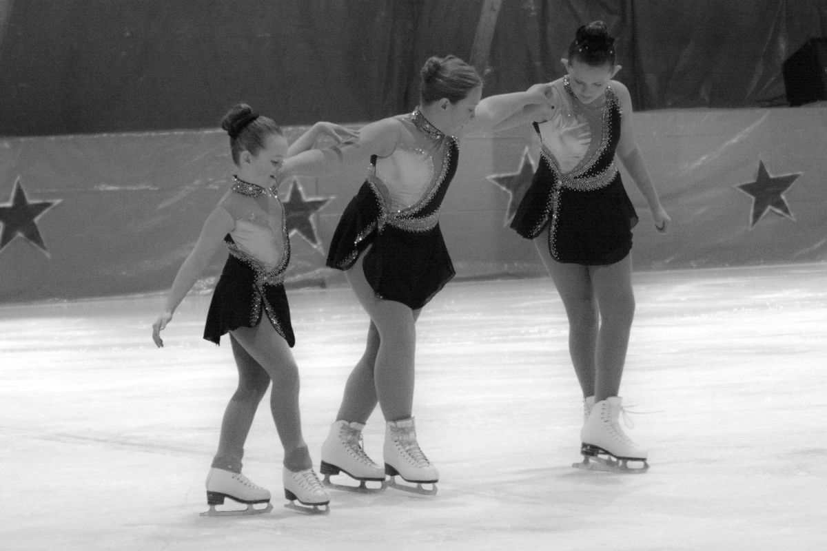 Skating trio