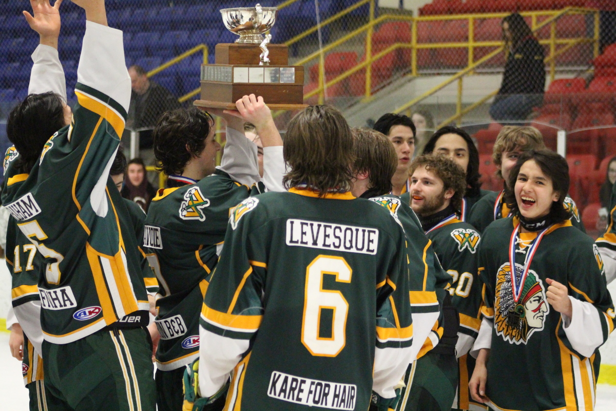 Trophy celebration