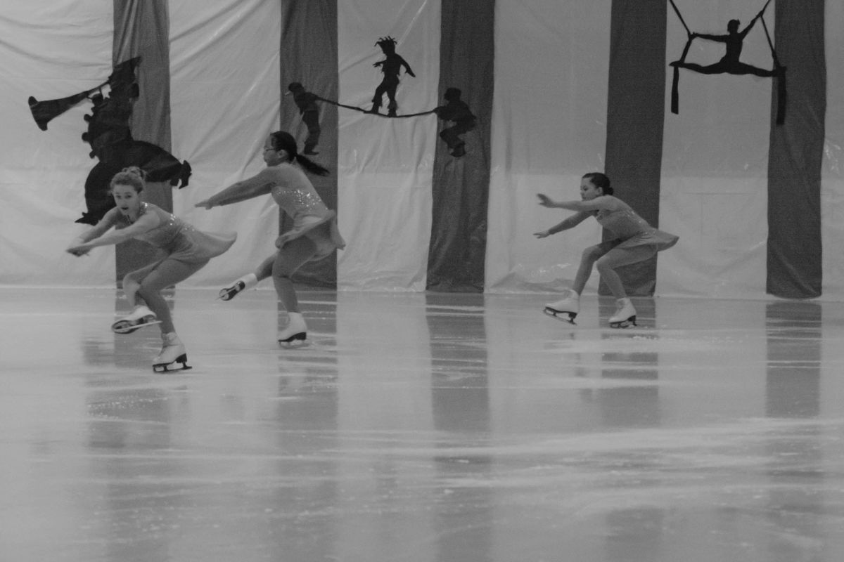 Twirling skaters