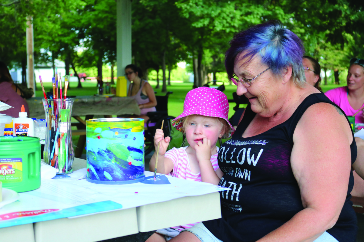 Craft time with Grandma