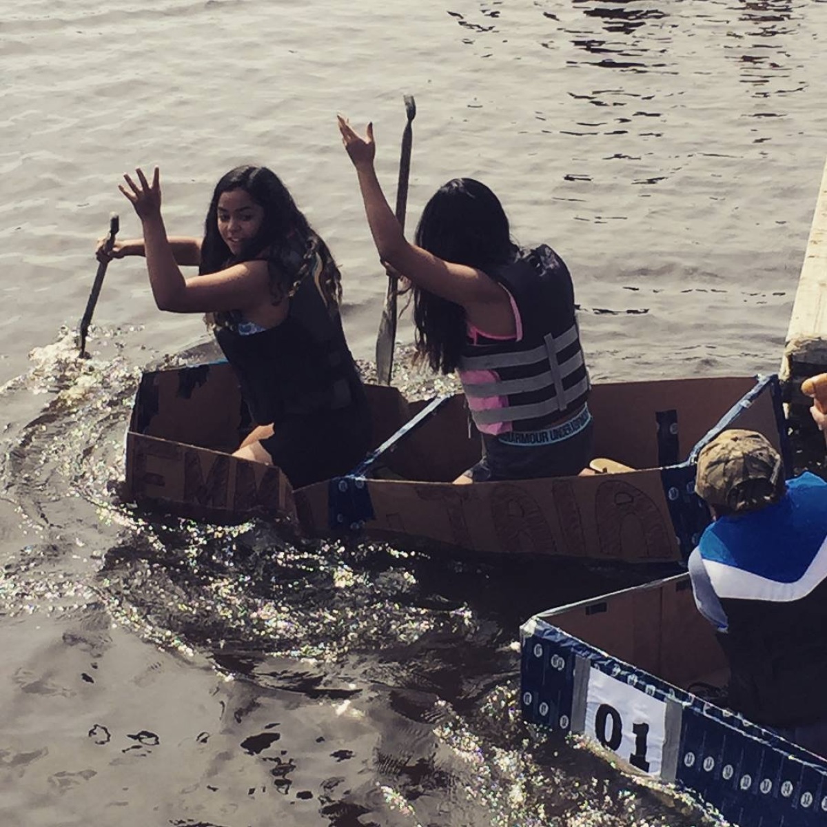 Racing boats