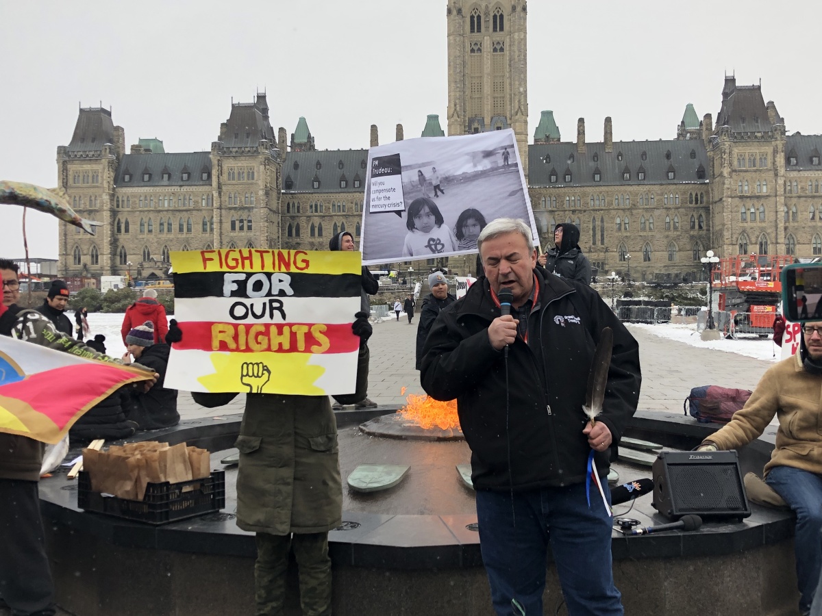 Addressing rally