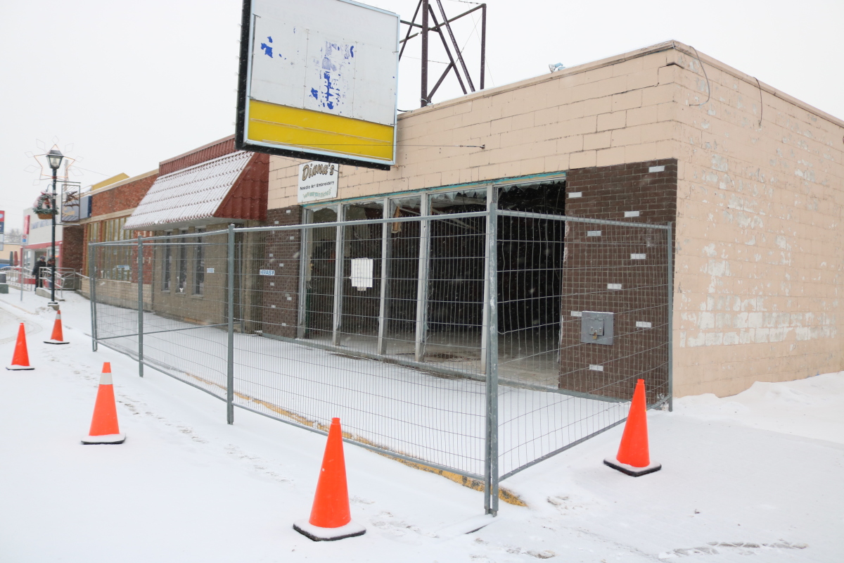 Demolition underway