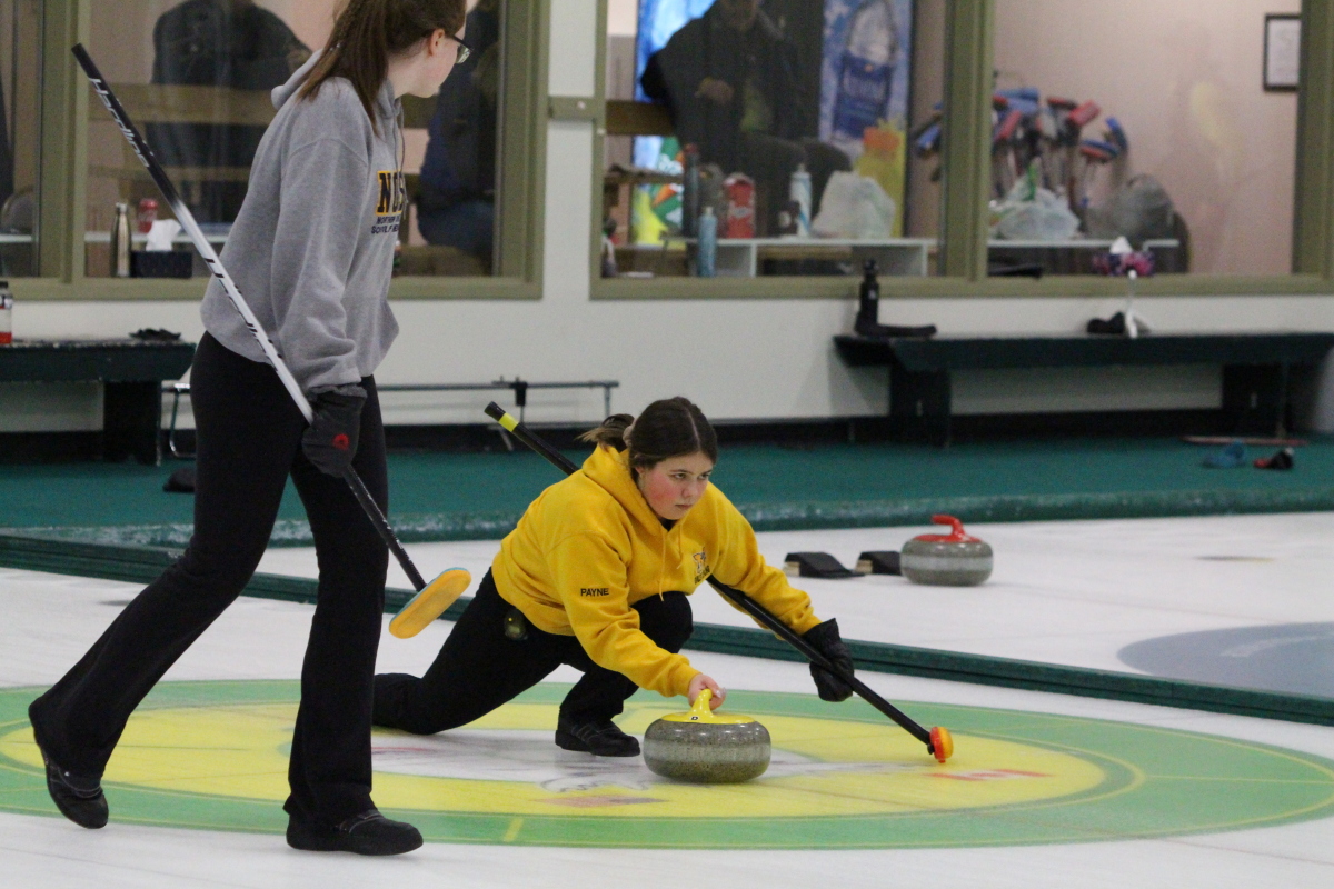 Curling delivery