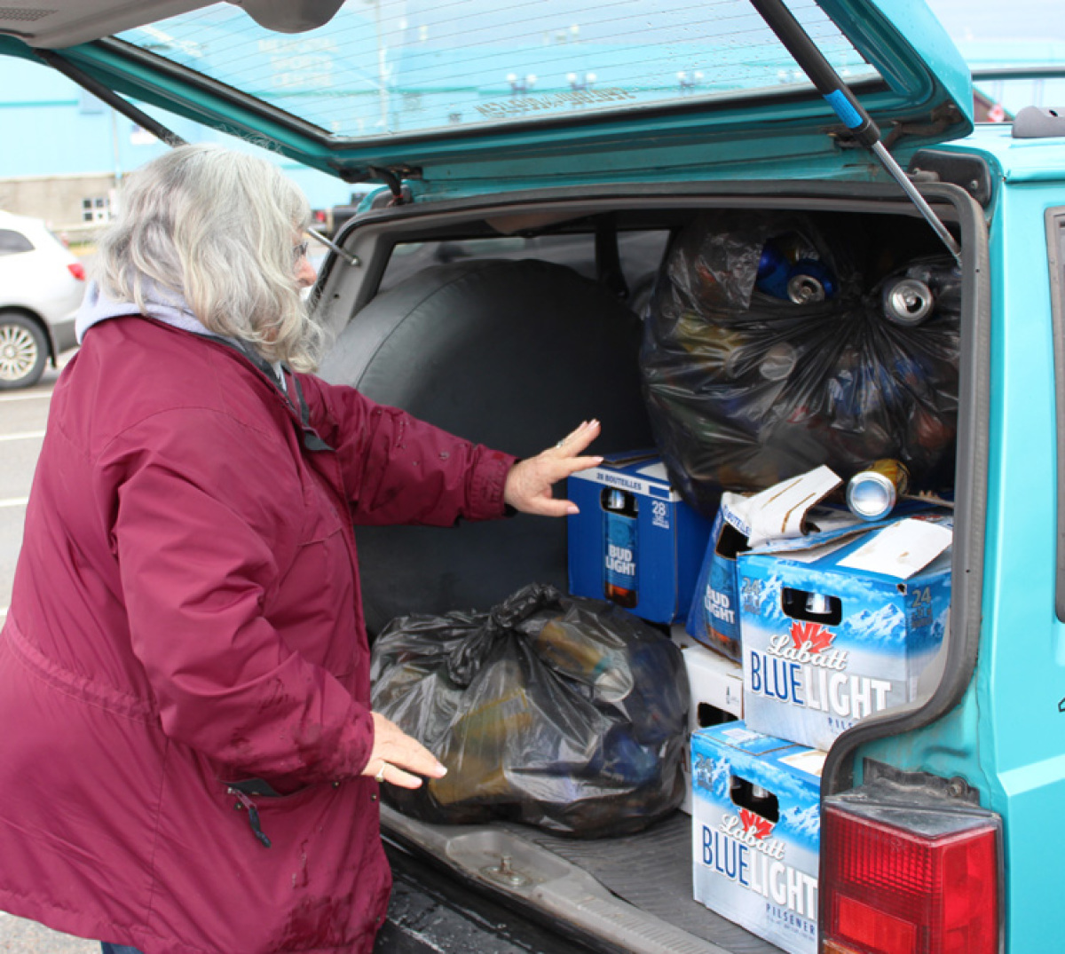 Gymnastics bottle drive