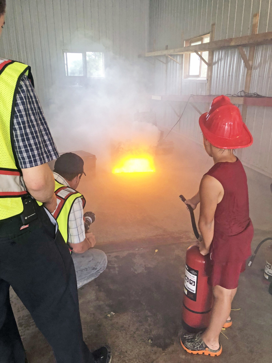 Fire extinguisher training