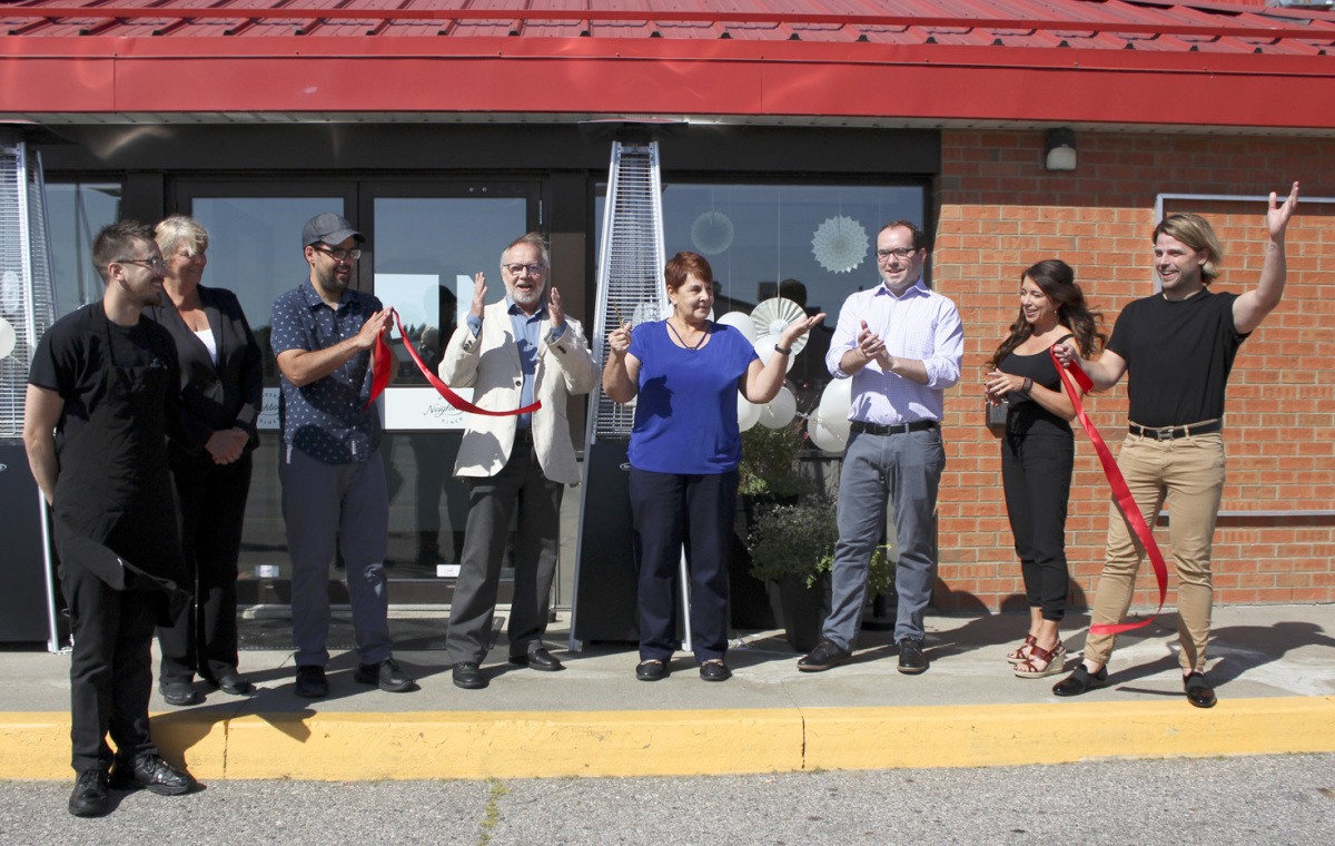 Neighbours ribbon cutting