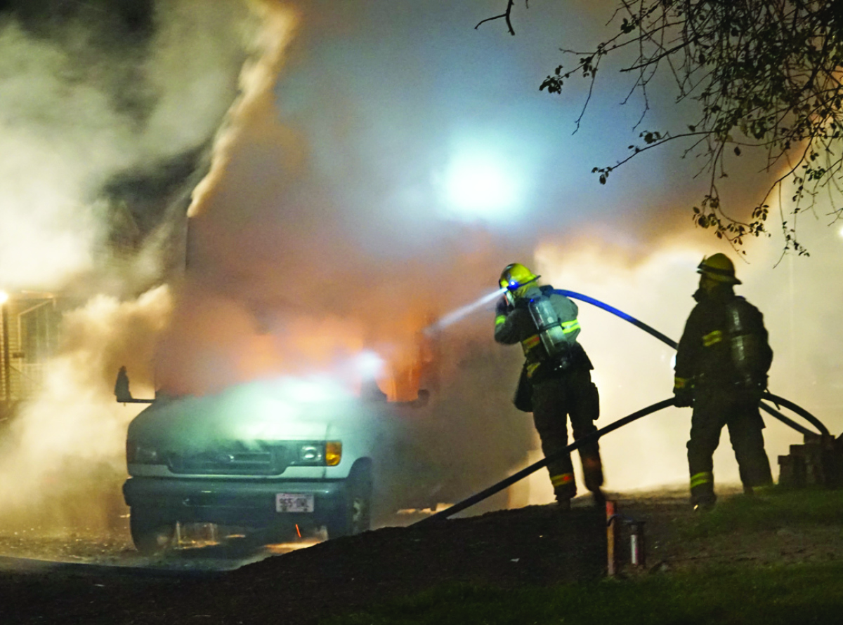 Van fire