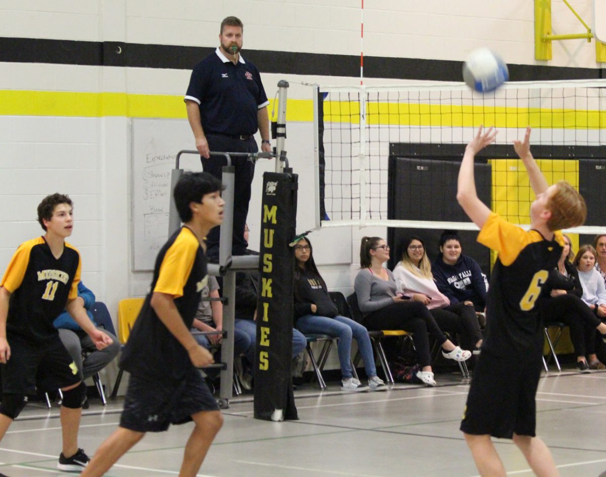 Setting up ball