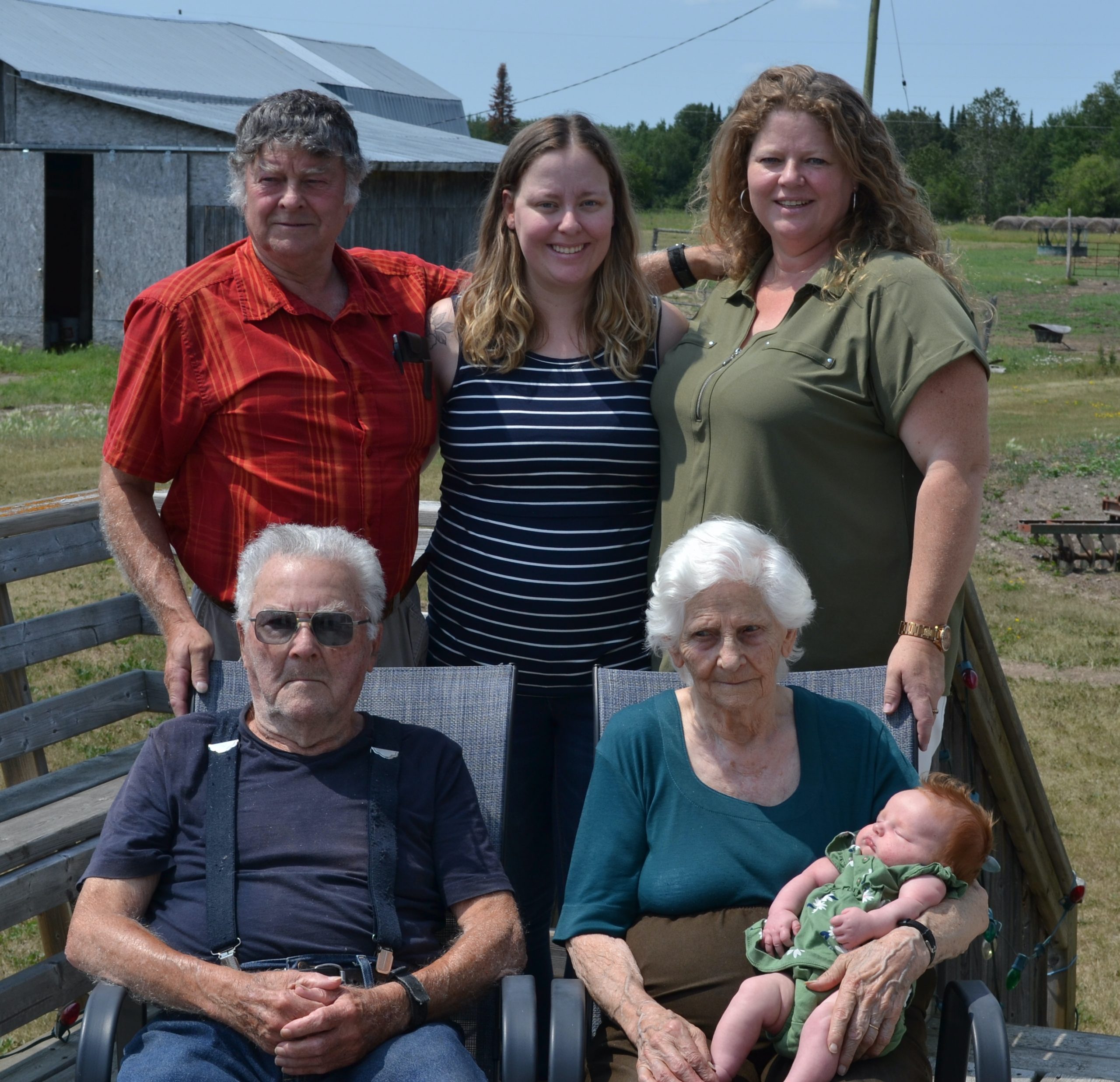 Five generations together