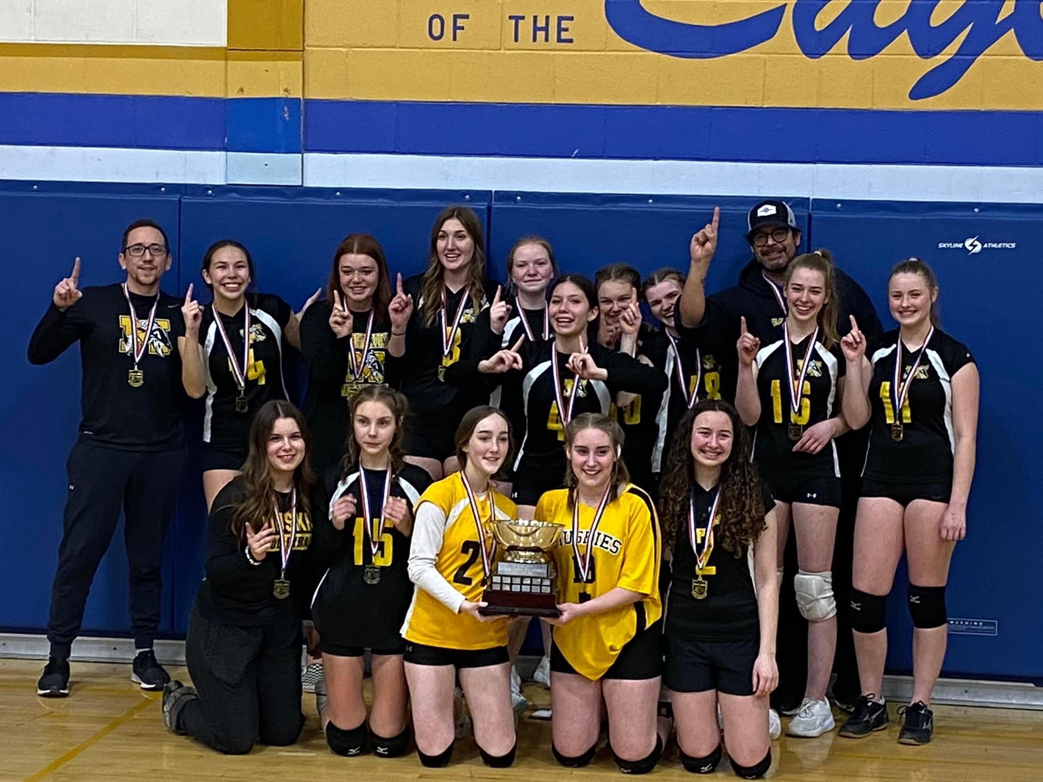 Muskie Girls Jr Volleyball and Boys Jr Basketball bring home the championship