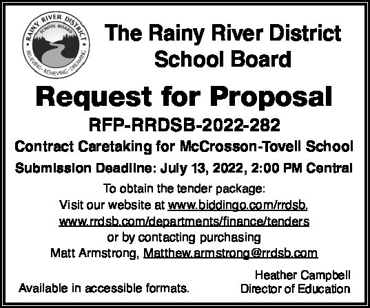 Request for Proposal: Contract Caretaking for McCrosson-Tovell School