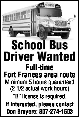School Bus Driver Wanted