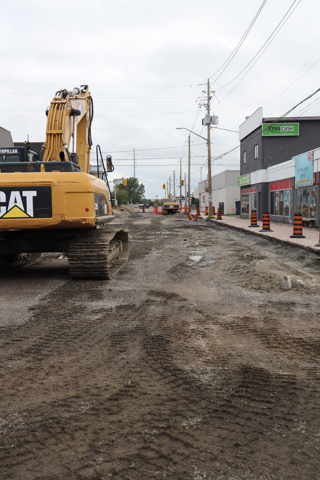 As flood clean up continues, other road work is in progress across Fort Frances