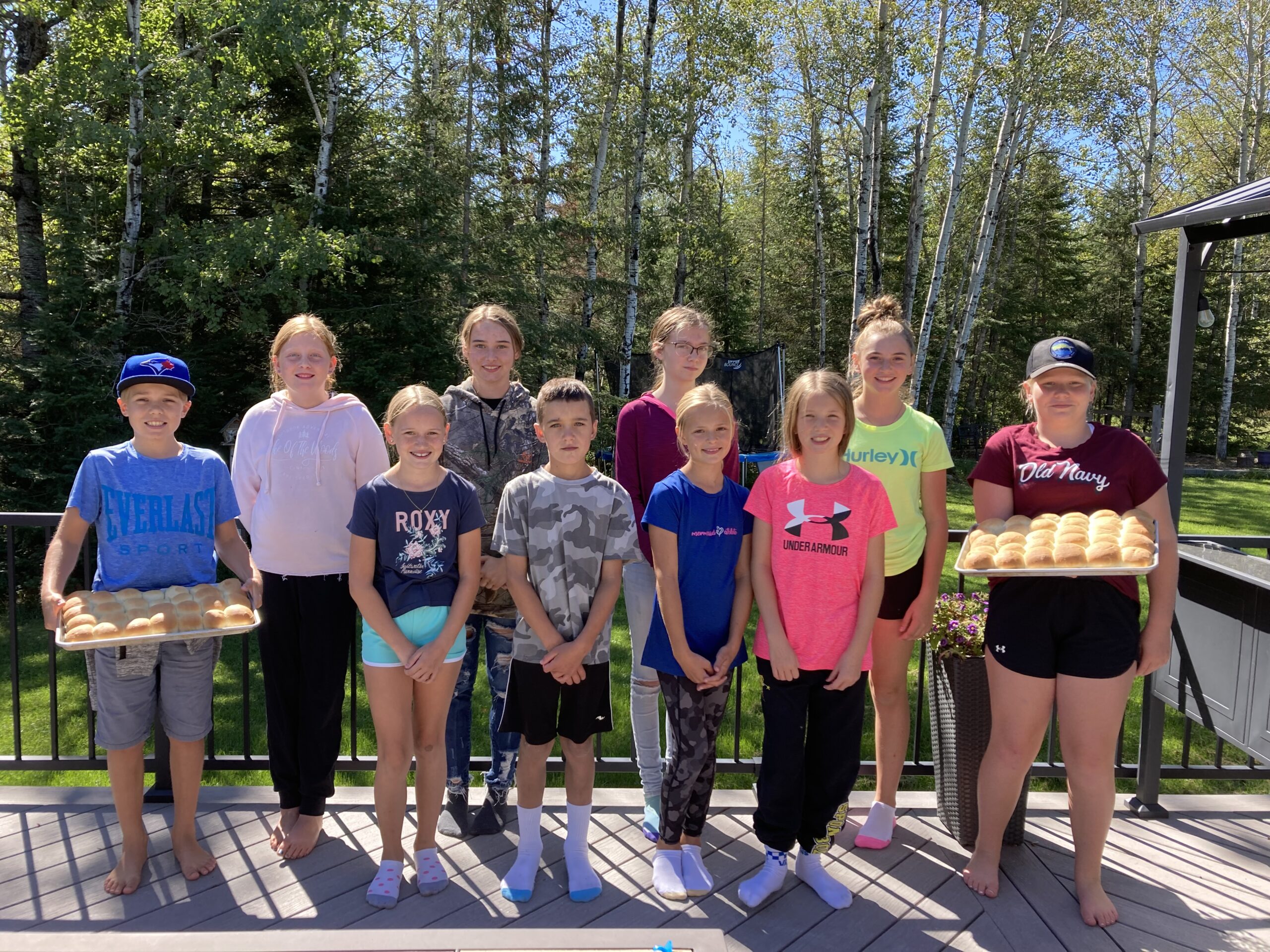 4-H Explorers spend some time exploring bread baking