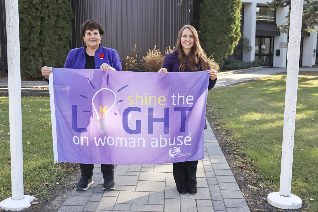Shining a light on woman abuse