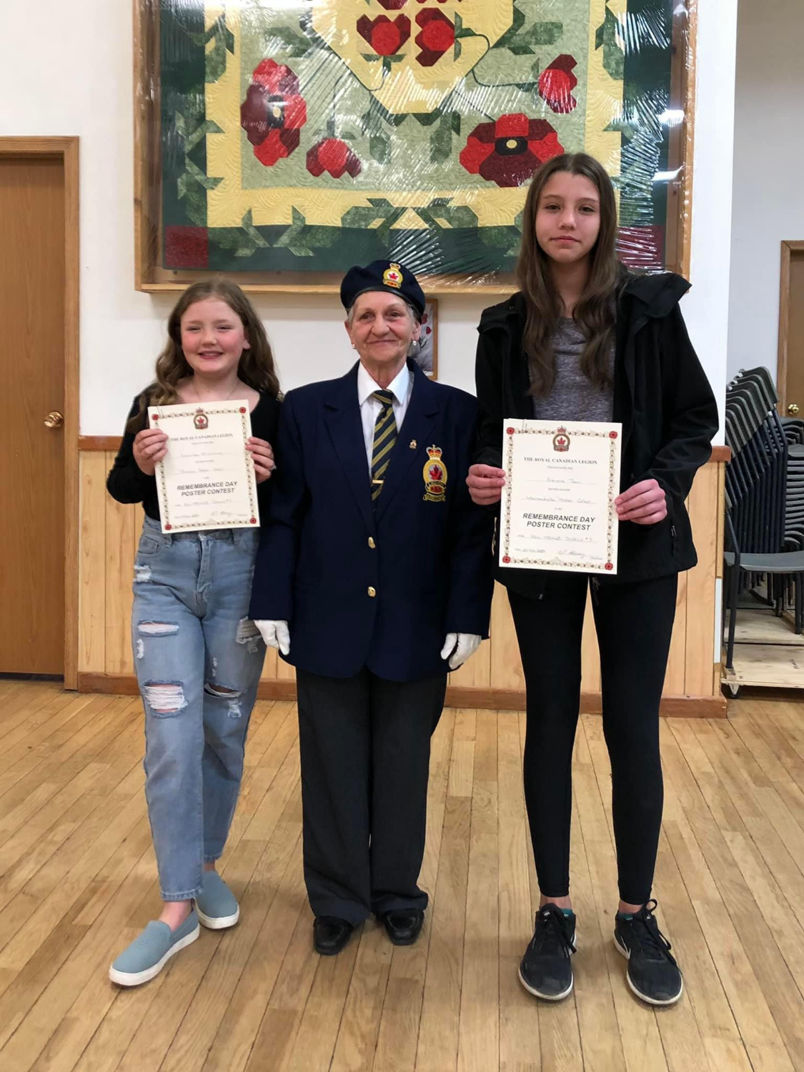 Legion Branch #99 Remembrance Day poster winners