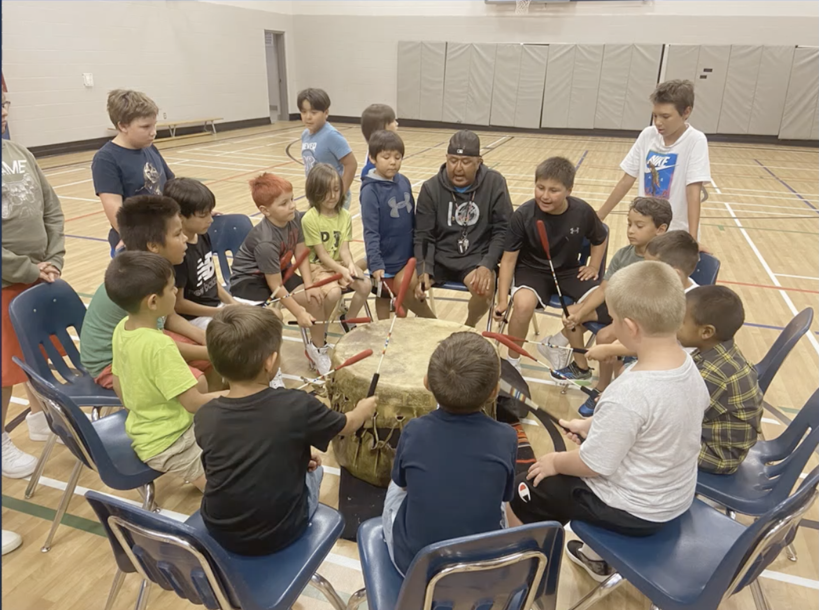 Drumming Group at Robert Moore School bolsters youth participation