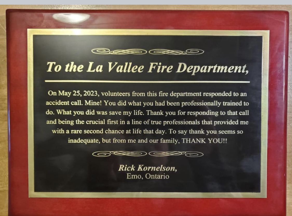 Volunteer Firefighters honoured