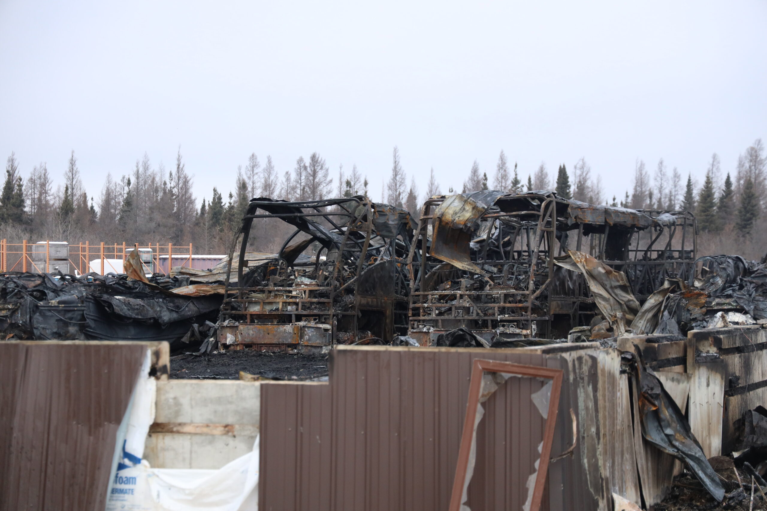 New Gold bus garage destroyed by fire