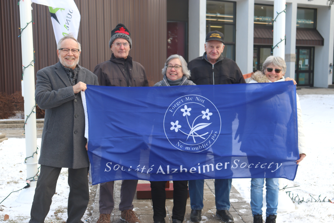 Alzheimer Awareness Month flag raising