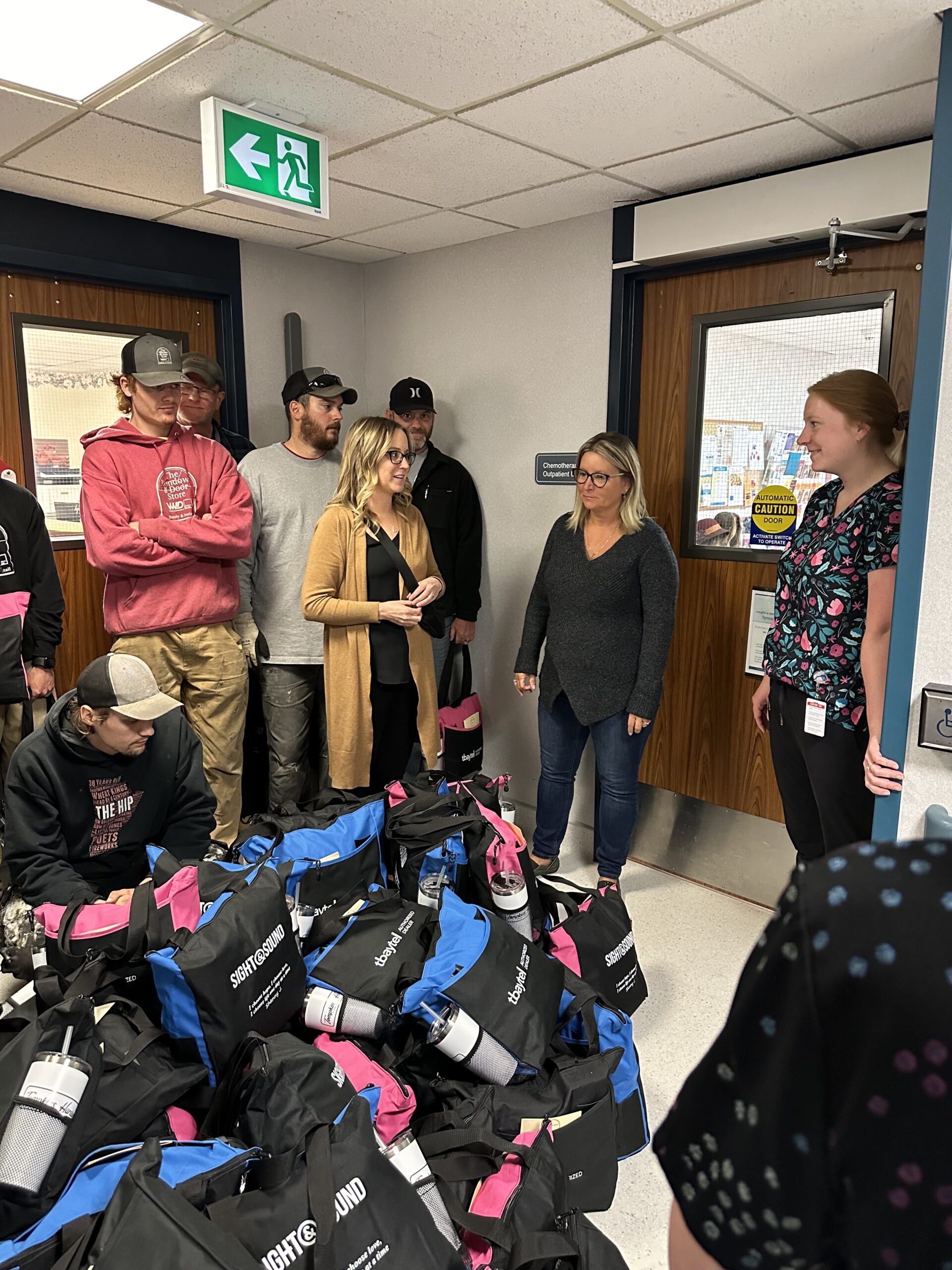 Window & Door Store delivers chemo bags to La Verendrye Hospital