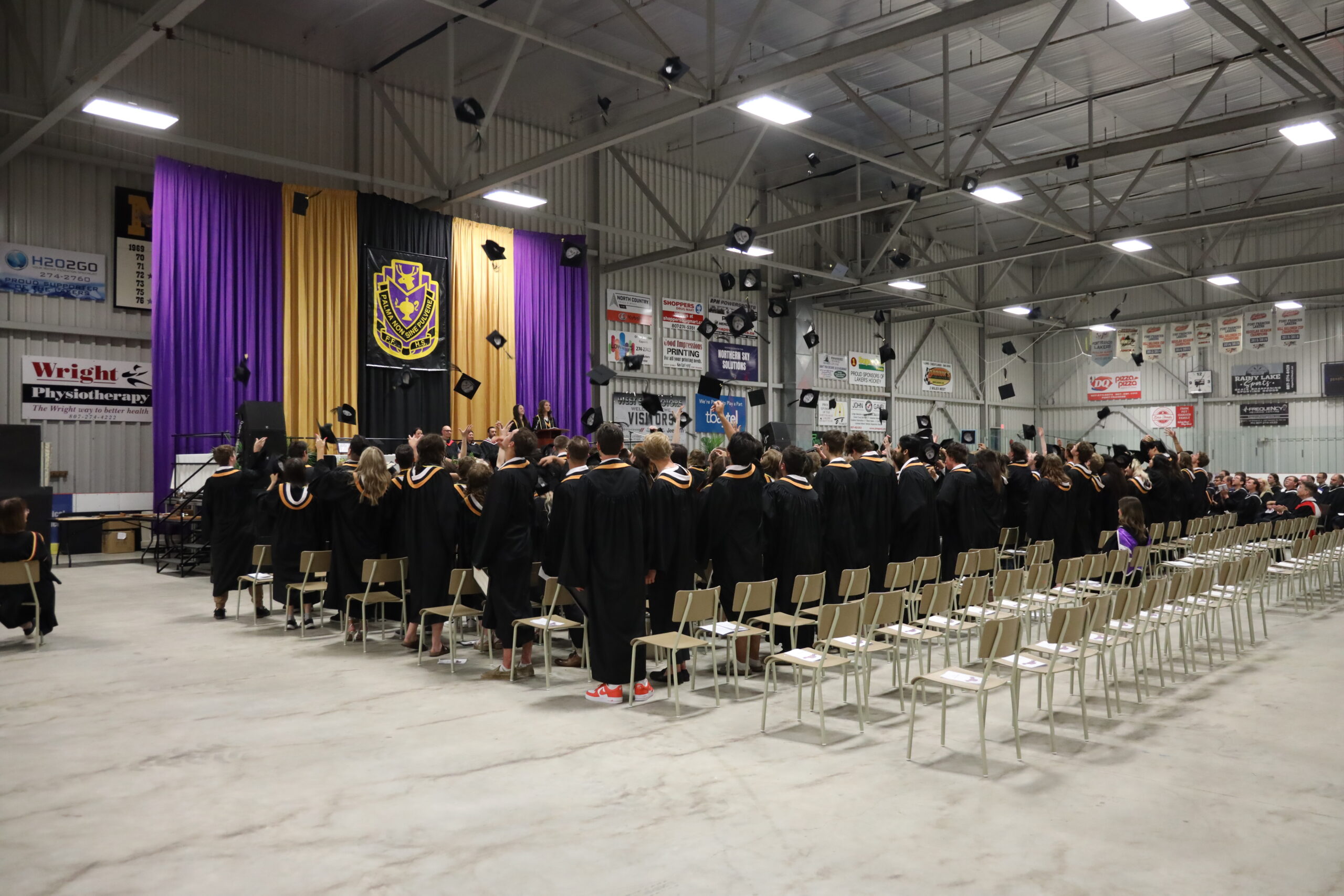 Fort Frances High School Grade 12 grads celebrate their big day