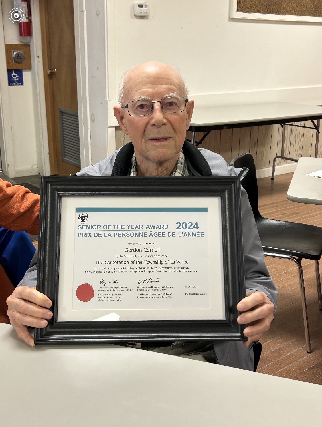 Senior Citizen of the Year goes to Gordon Cornell