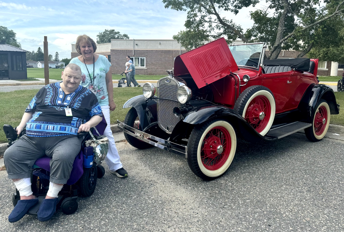 Rainycrest residents check out classic cars for Resident Council Week