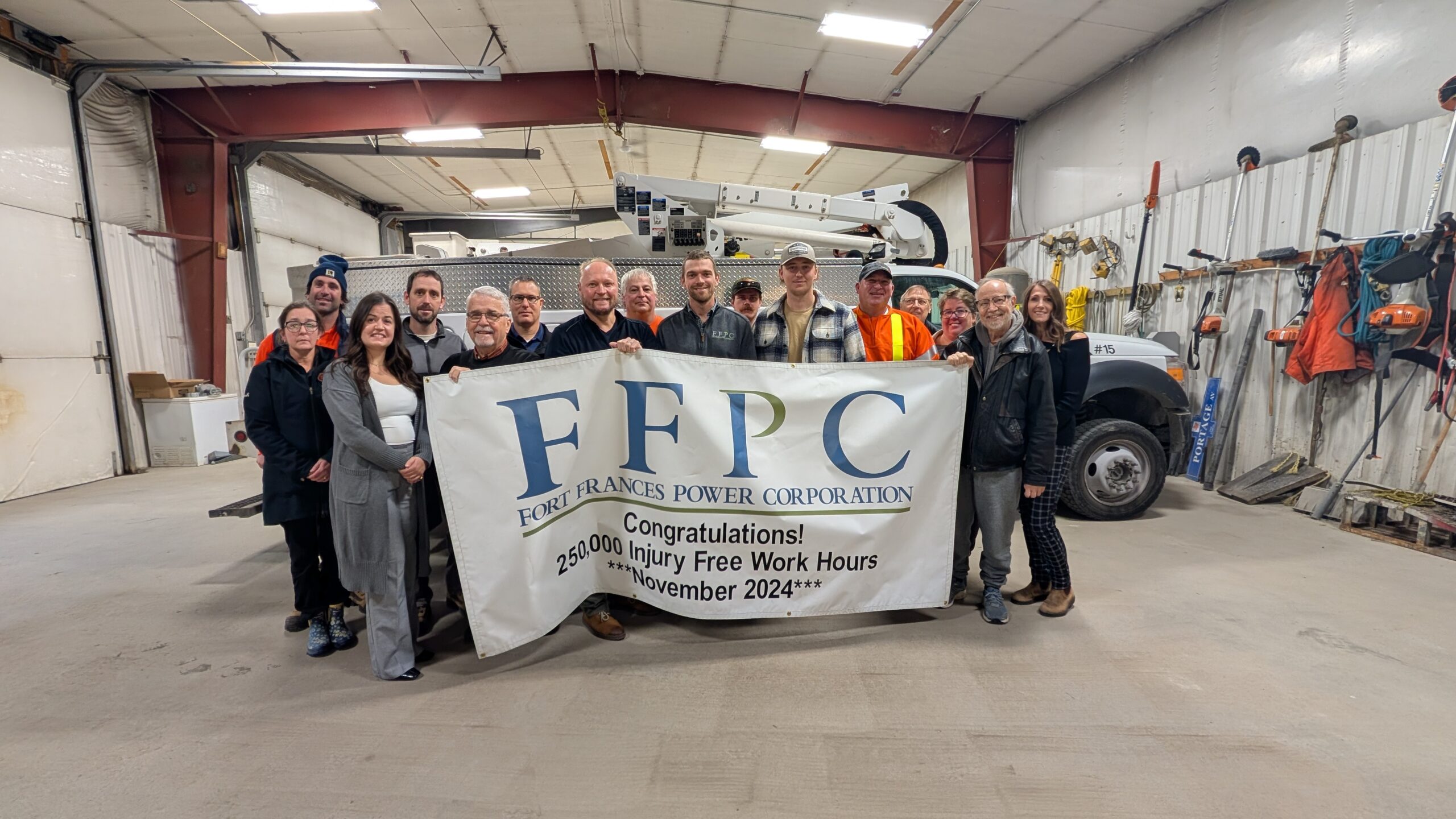 Local utility celebrates quarter million safe hours