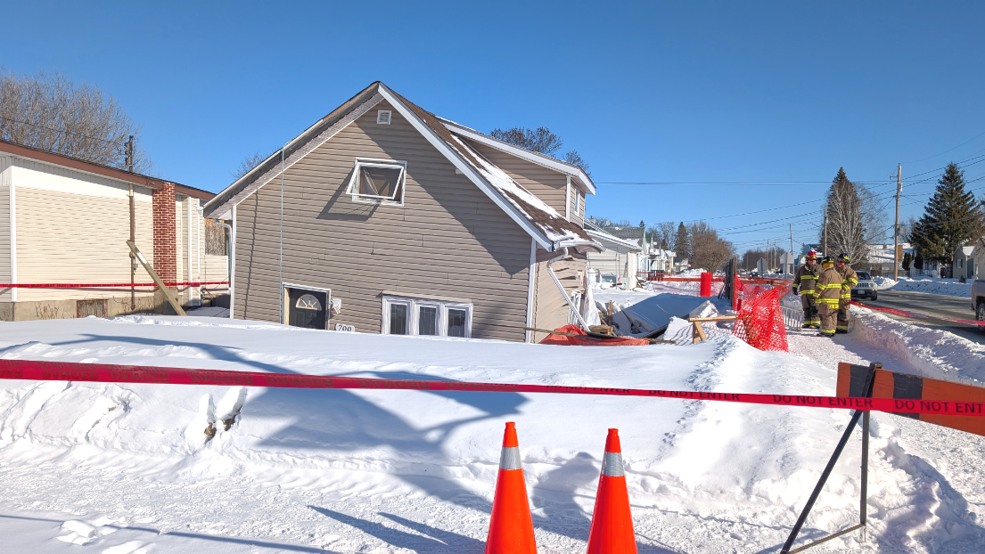 After slipping from supports, house under renovation at Second and Crowe to be demolished