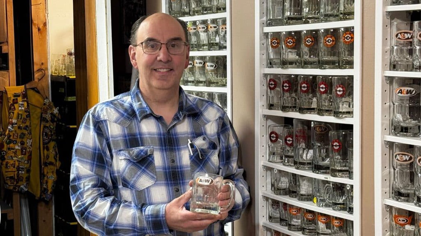 ‘In my happy place’: Fort St. John man looks to sell pieces from 1,300-strong A&W glassware collection