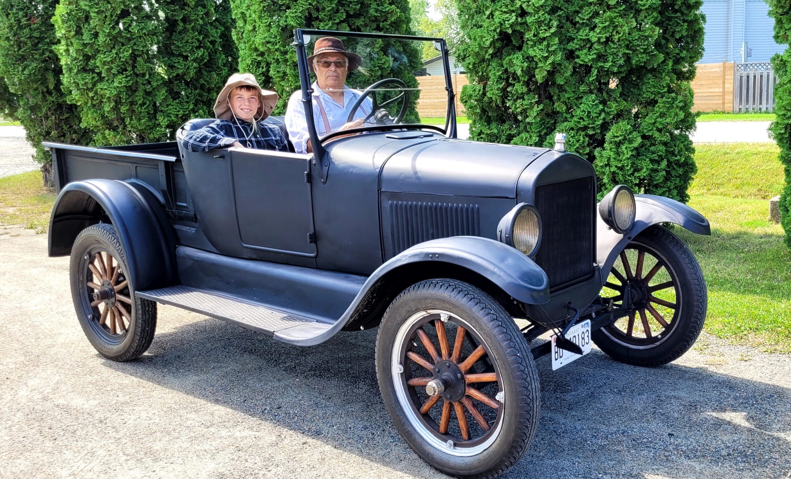 Keep your eye out for an almost centenarian truck in Emo this summer