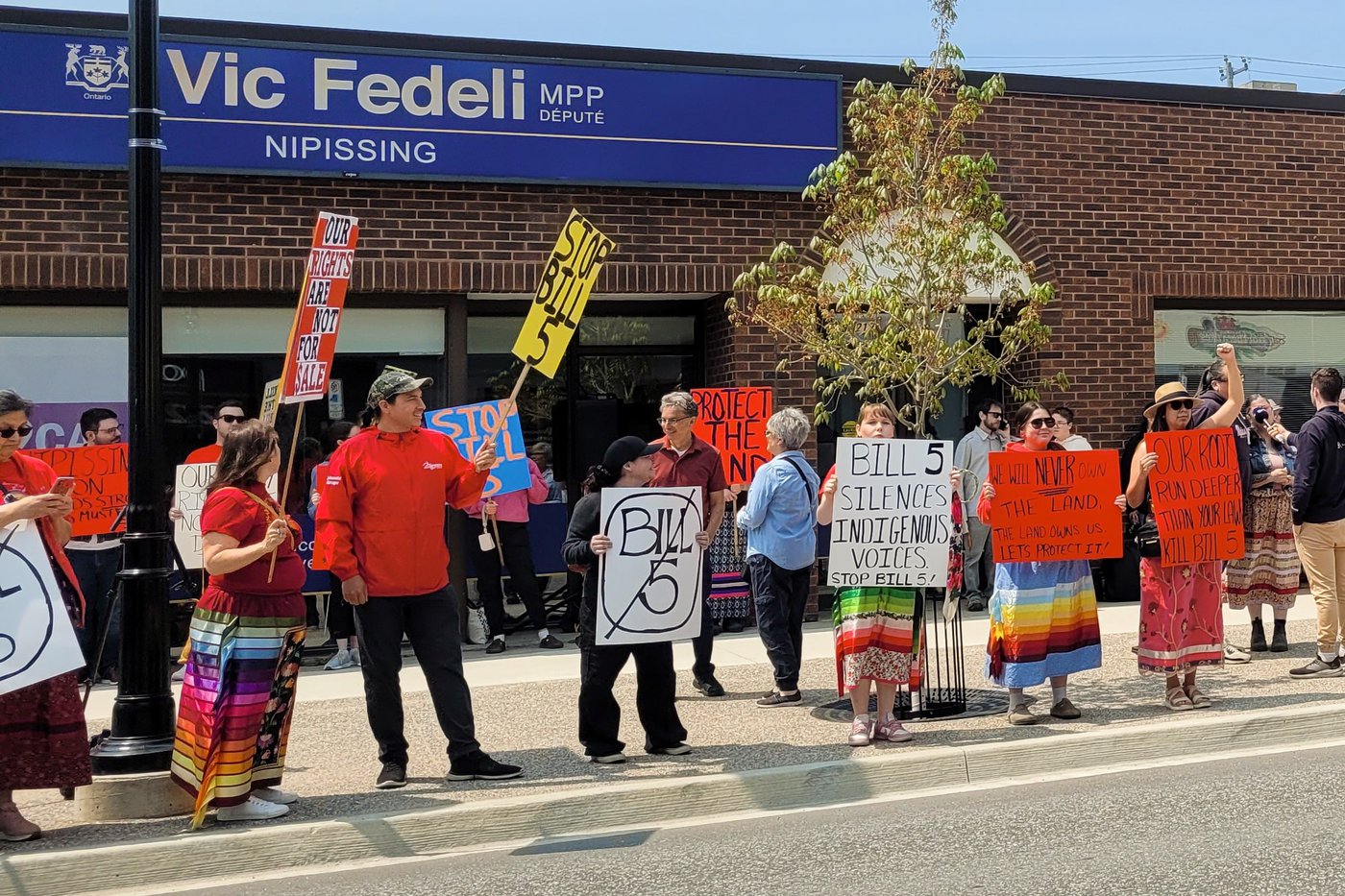 Nipissing First Nation leads rally against Ontario’s Bill 5