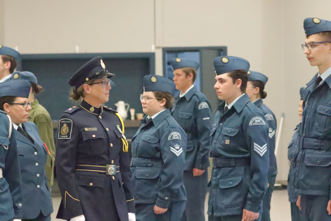 Cadets celebrate year with traditional review