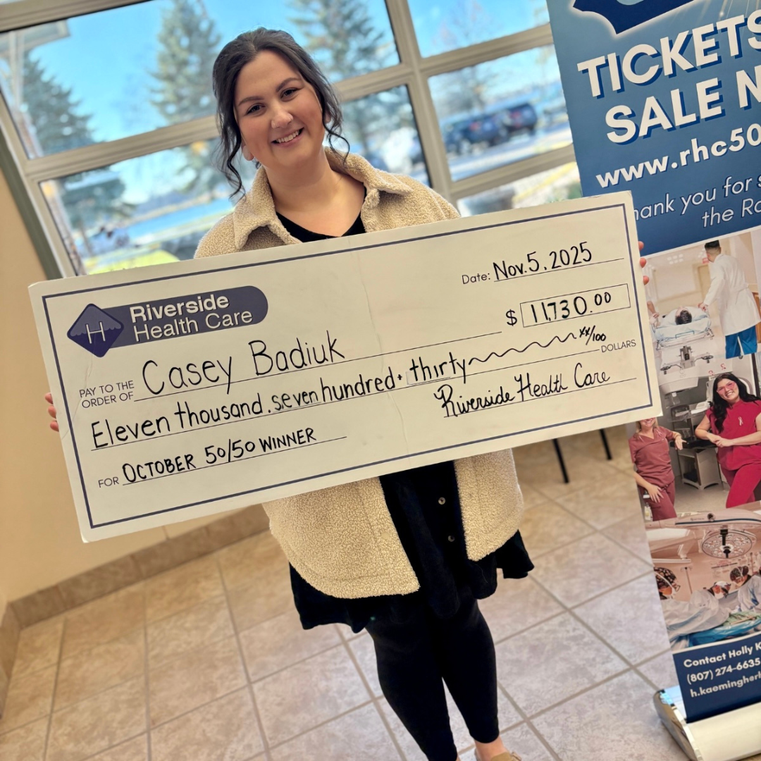 Riverside Health Care October 50/50 sees $11,730 for both local hospitals and lucky winner