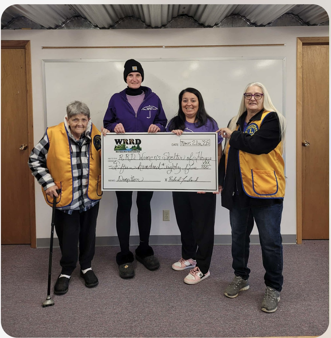 Rainy River District Women’s Shelter of Hope grateful for donation