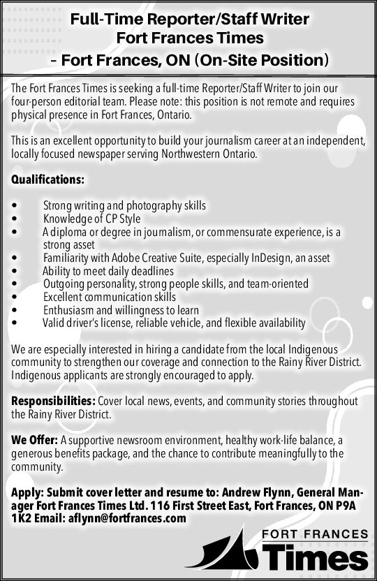 Reporter/Staff Writer