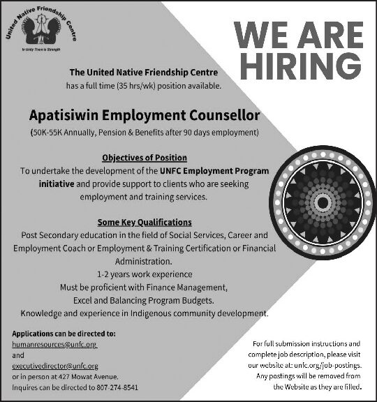 Apatisiwin Employment Counsellor
