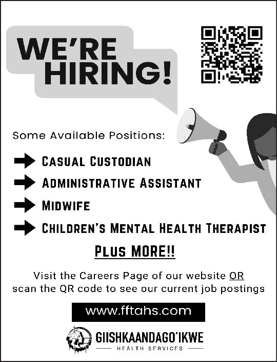 Giishkandago’ikwe Health Services Positions