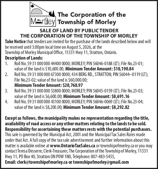 Sale of Land by Public Tender