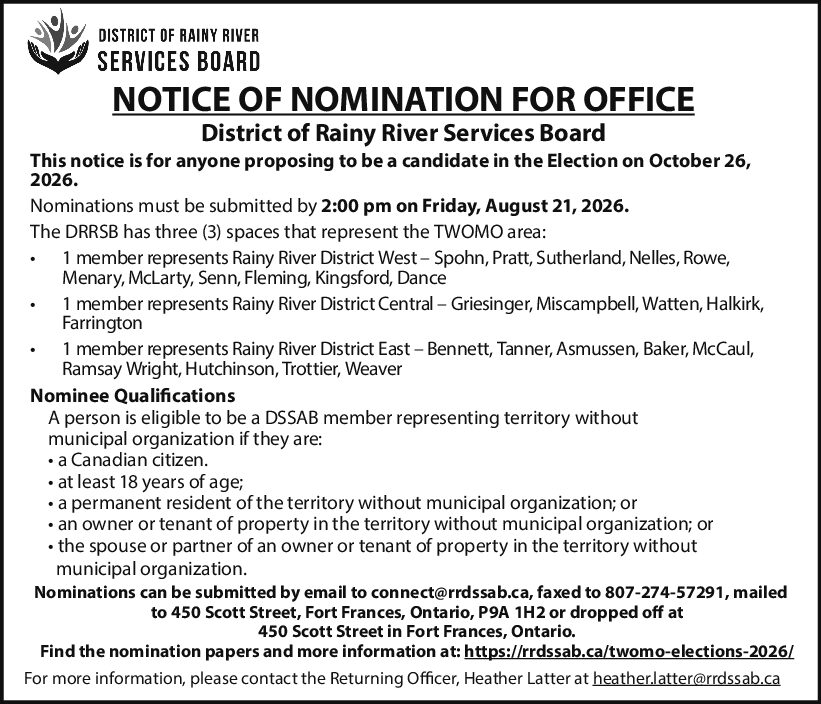 District of Rainy River Services Board