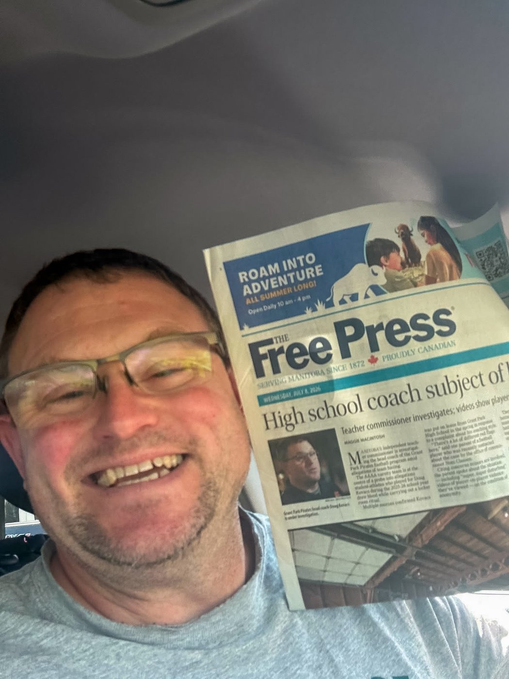 Selfie part of investigation into high school football coach