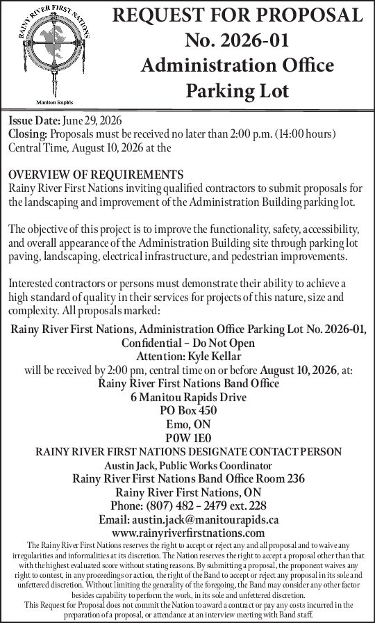 Request for Proposal: Administration Office Parking Lot