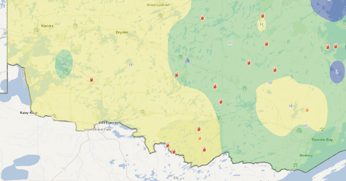 Northwest Ontario fire numbers continue to drop, crews still fighting major blazes