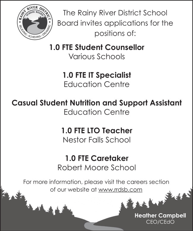 Rainy River District School Board Positions