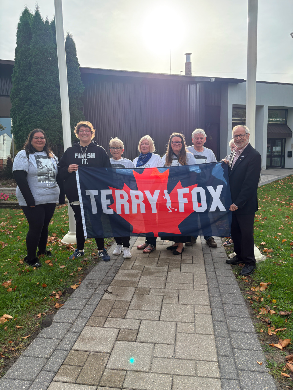 Terry Fox flag goes up at Civic Centre