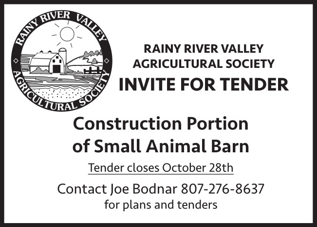 Invite for Tender: Construction Portion of Small Animal Barn